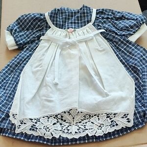 Vintage Doll Apron with Sunbonnet